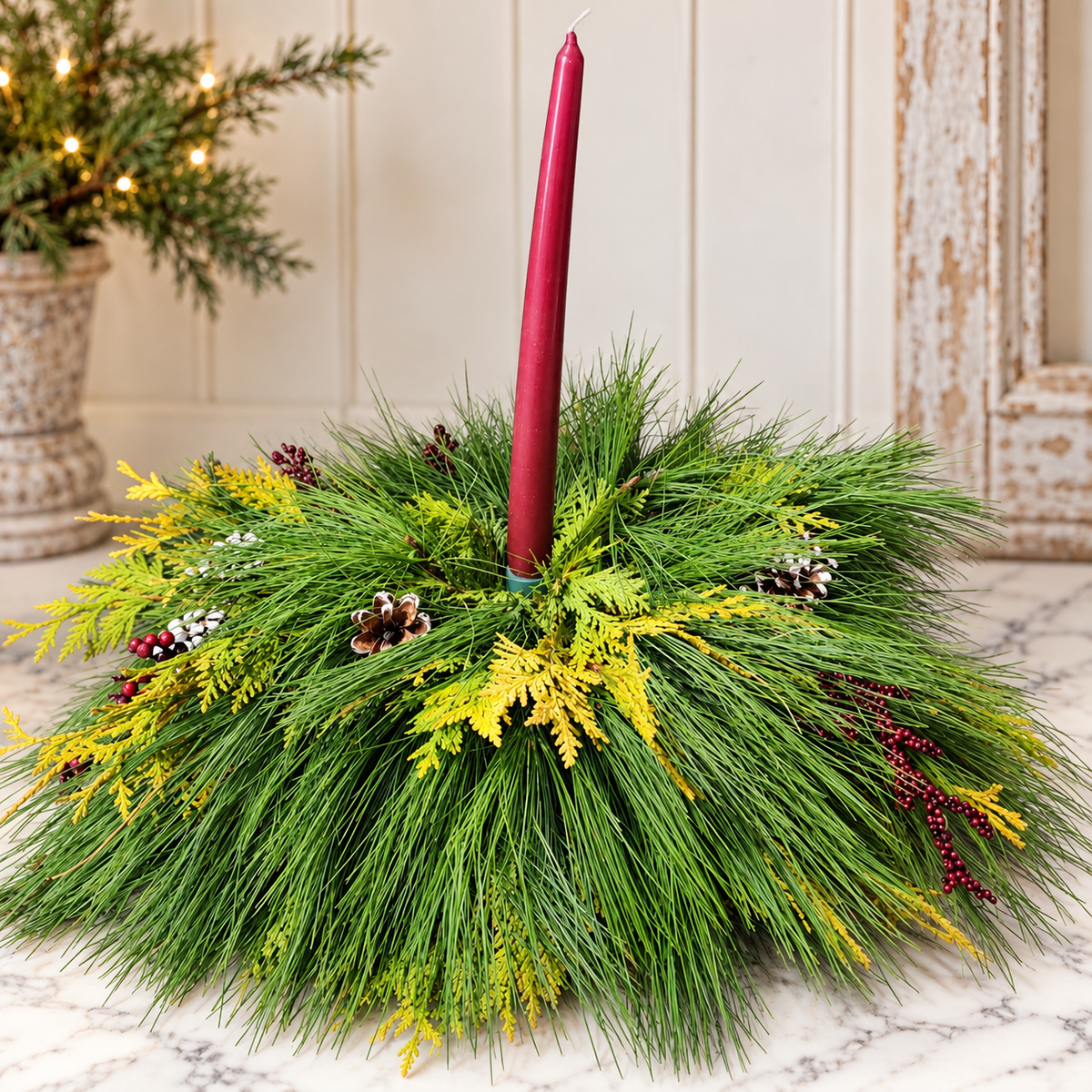 DIY Workshop Centerpiece with Candle Class DEC 12TH- 3PM