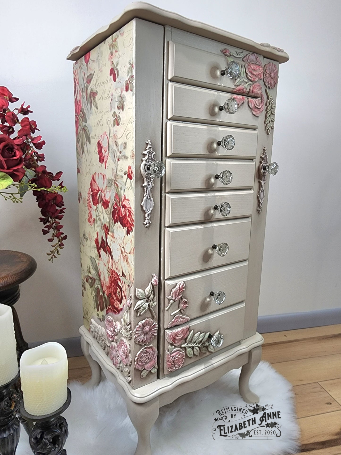 Custom Jewelry Armoire for Susan